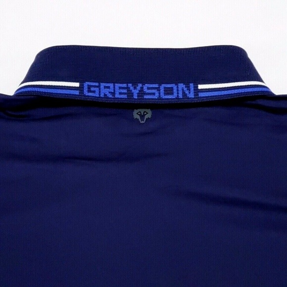 GREYSON Golf Shirts Greyson Golf Birds Of Prey Navy Performance